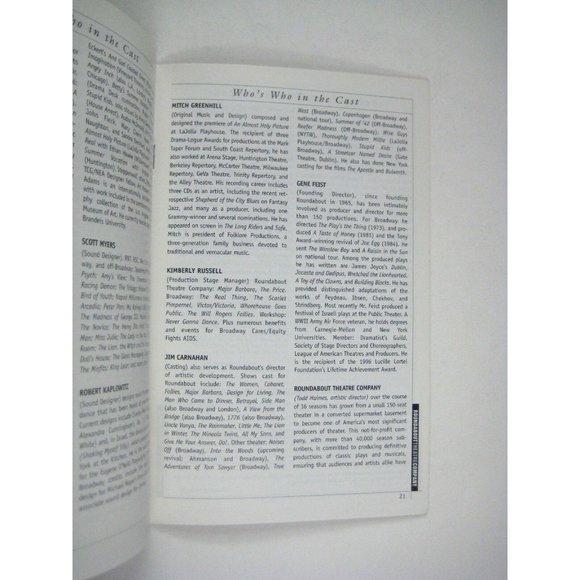 Almost Holy Picture Stagebill 2002 Opening Night Kevin Bacon John Dossett - Picture 6 of 10